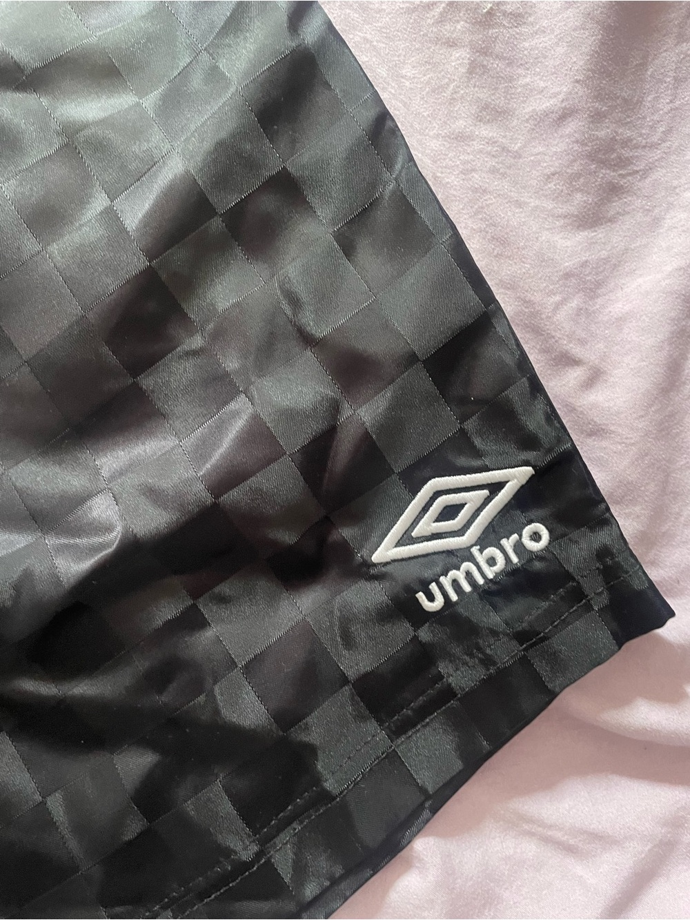 Umbro size 2xl Men’s Black Checkered Athletic Shorts